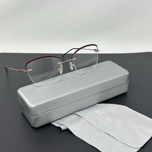 Lightec By Morel 30218L PR06 Bordeaux Red Rose Gold Eyeglasses Frame